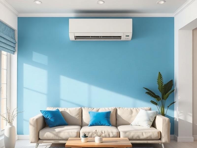 12000 BTU split wall air conditioner installed