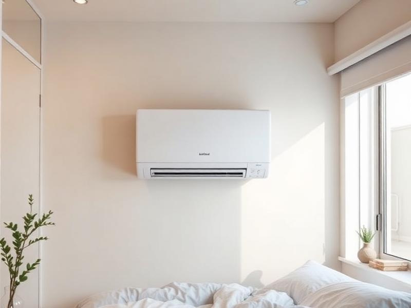 9000 BTU split wall air conditioner installed